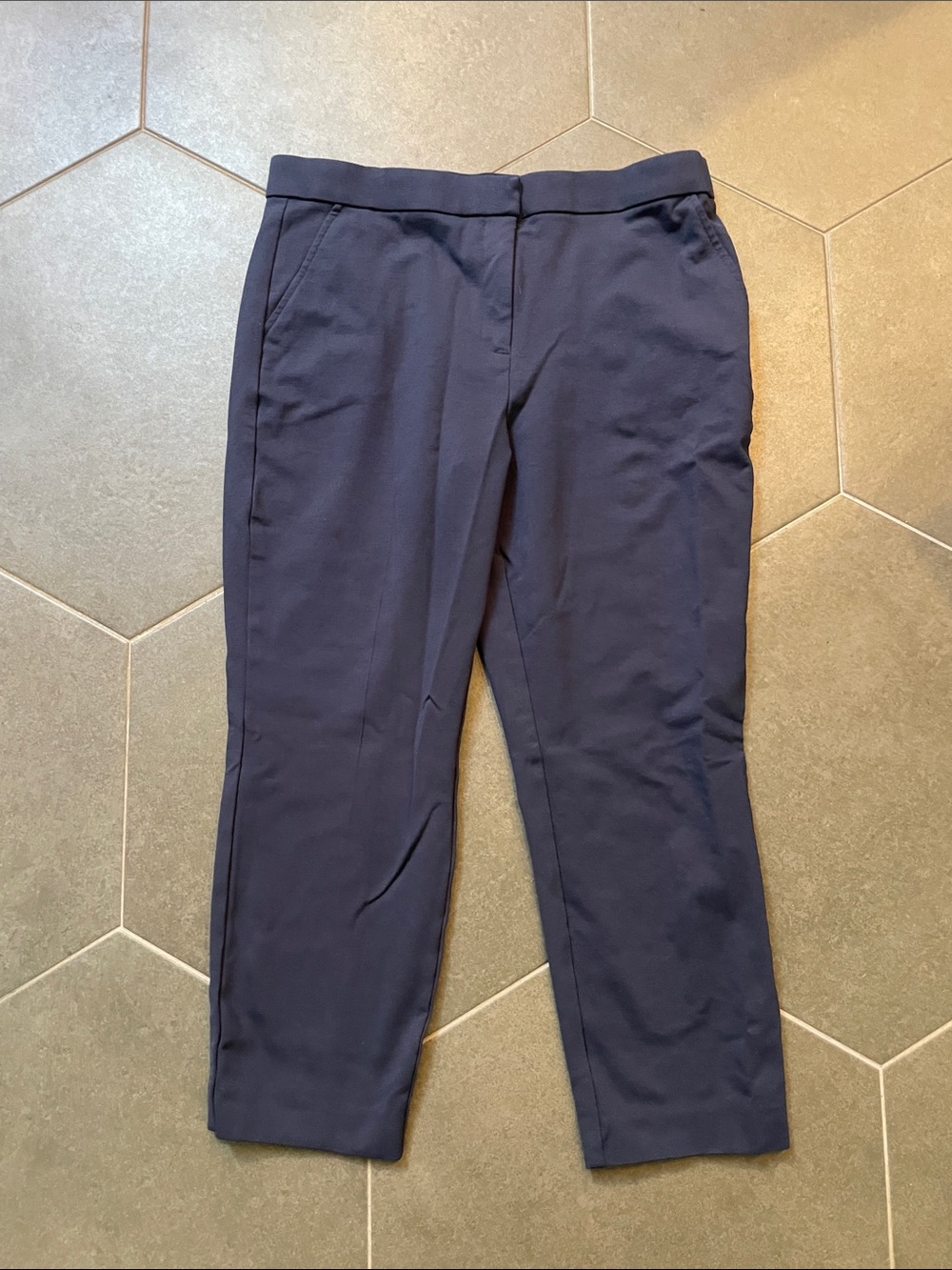 Banana Republic Classic Navy Women's Cropped Dress Pants 12